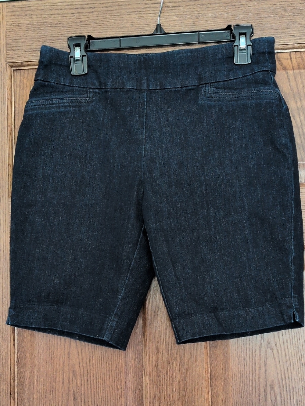 croft & barrow Black Pull-On Bermuda Shorts